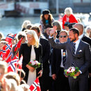 Kronprinsparet ankommer Tvedestrand (Foto: Gorm Kallestad / Scanpix)